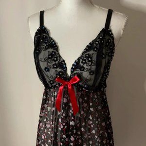 Iridescent Sequin and Lace Heart Dress